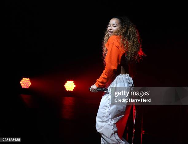 Ella Eyre performs at BIC on February 22, 2018 in Bournemouth, England.