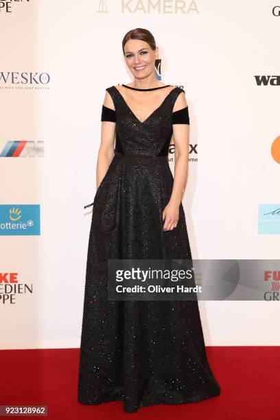 Martina Hill attends for the Goldene Kamera on February 22, 2018 in Hamburg, Germany.