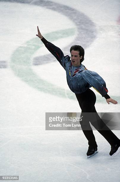 Winter Olympics: Canada Kurt Browning in action during Men's Program at Halle Olympique. Albertville, France 2/8/1992--2/15/1992 CREDIT: Tom Lynn