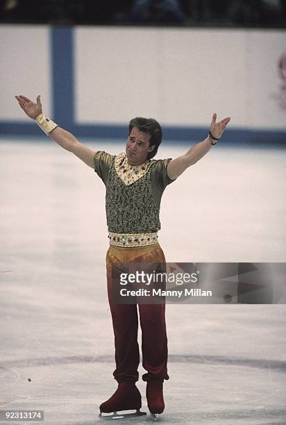 Winter Olympics: Canada Kurt Browning in action during Men's Program at Halle Olympique. Albertville, France 2/8/1992--2/15/1992 CREDIT: Manny Millan