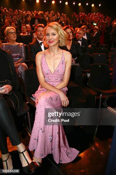 Naomi Watts during the show of "Goldene Kamera" at Messehallen on February 22, 2018 in Hamburg, Germany.