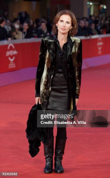 Margareth Mazzantini attends the Official Awards Ceremony during Day 9 of the 4th International Rome Film Festival held at the Auditorium Parco della...