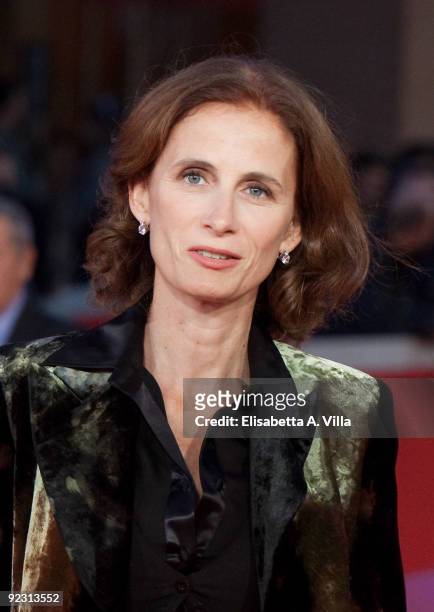 Margareth Mazzantini attends the Official Awards Ceremony during Day 9 of the 4th International Rome Film Festival held at the Auditorium Parco della...