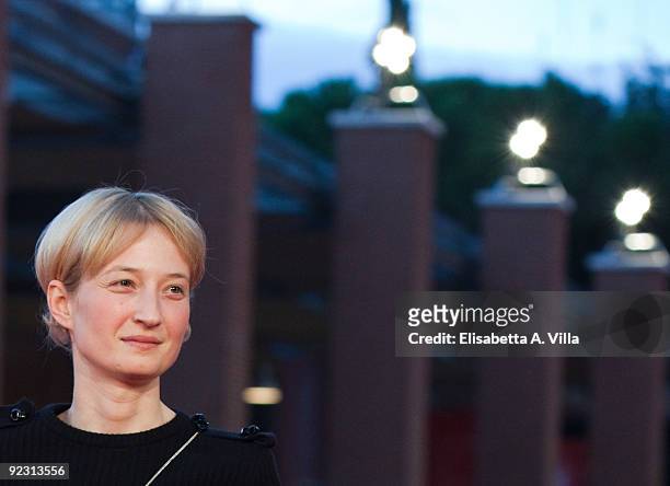 Actress Alba Rohrwacher attends the Official Awards Ceremony during Day 9 of the 4th International Rome Film Festival held at the Auditorium Parco...
