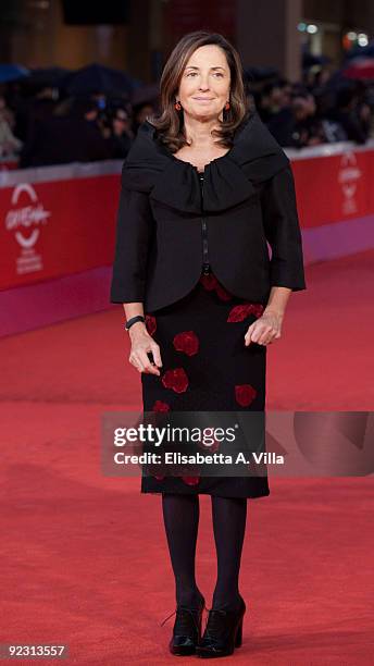 Barbara Palombelli attends the Official Awards Ceremony during Day 9 of the 4th International Rome Film Festival held at the Auditorium Parco della...