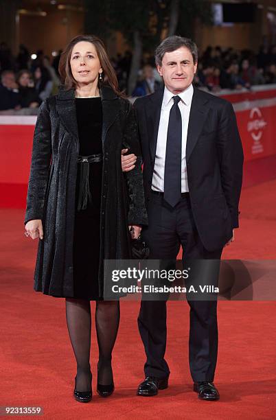 Rome's Mayor Gianni Alemanno and wife Isabella Rauti attend the Official Awards Ceremony during Day 9 of the 4th International Rome Film Festival...