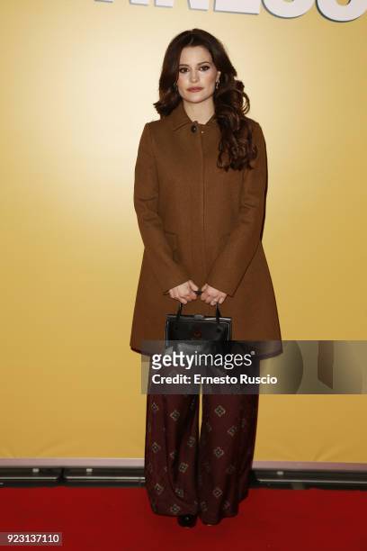 Giulia Elettra Gorietti attends 'Sconnessi' premiere on February 22, 2018 in Rome, Italy.