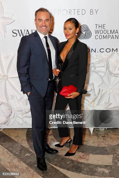 Nick Ede and Emma Mainoo attend the VIP preview of the Commonwealth Fashion Exchange exhibition at the High Commission of Australia on February 22,...