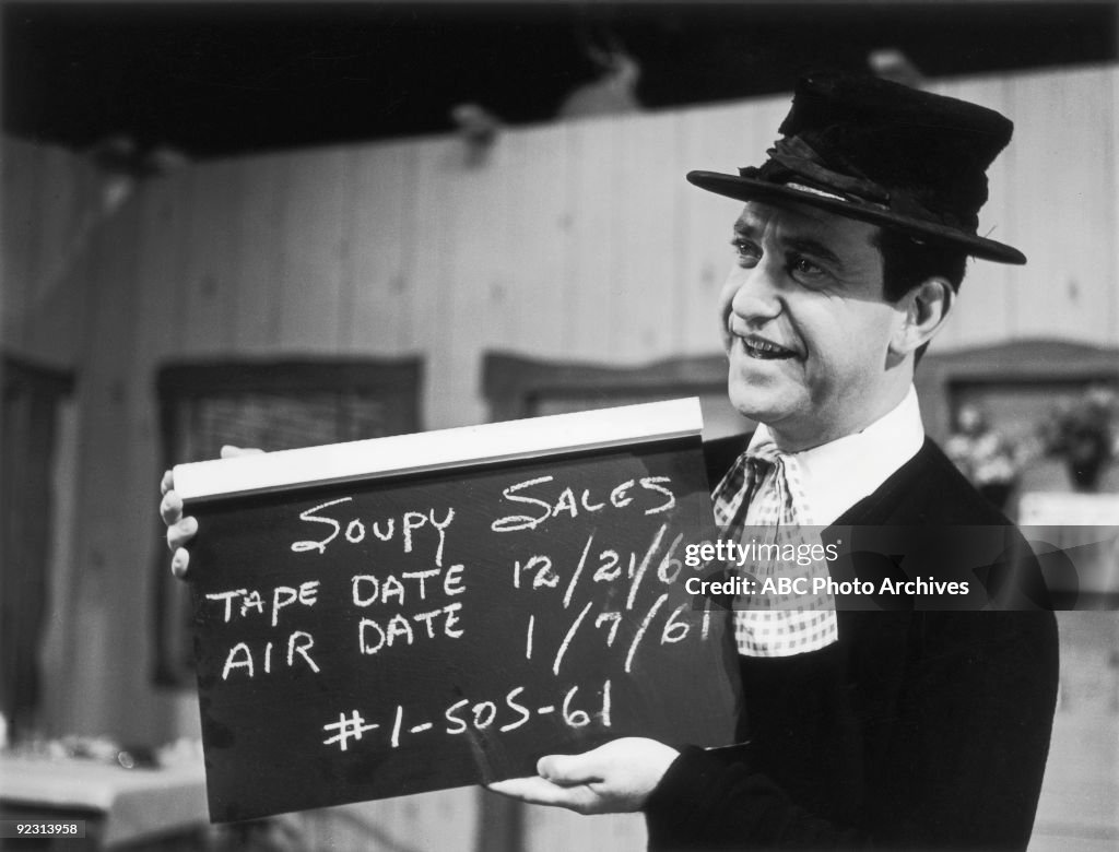 Actor Soupy Sales appears on the Set of The Soupy Sales Show in 1960.... News Photo Getty Images