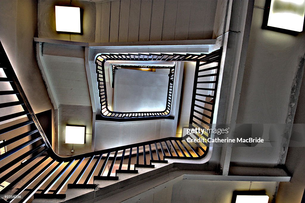 Stairway looking upwards