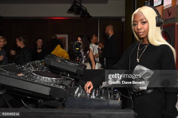 Siobhan Bell attends the Idris Elba's Yardie Screening After-Party, Berlin IFF at Soho House on February 22, 2018 in Berlin, Germany.