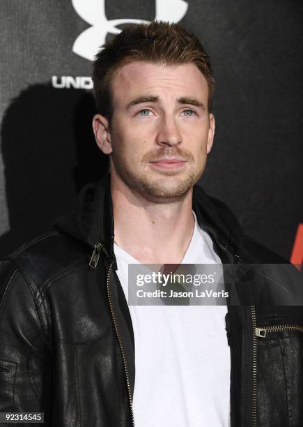 Actor Chris Evans attends ESPN The Magazine's "The Body Issue" celebration at The London Hotel on October 19, 2009 in West Hollywood, California.