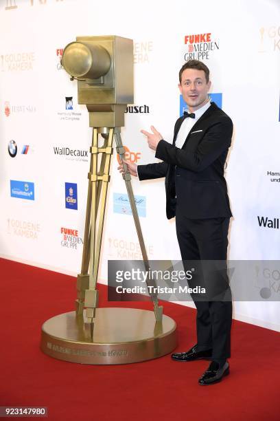 Alexander Bommes attends the Goldene Kamera on February 22, 2018 in Hamburg, Germany.