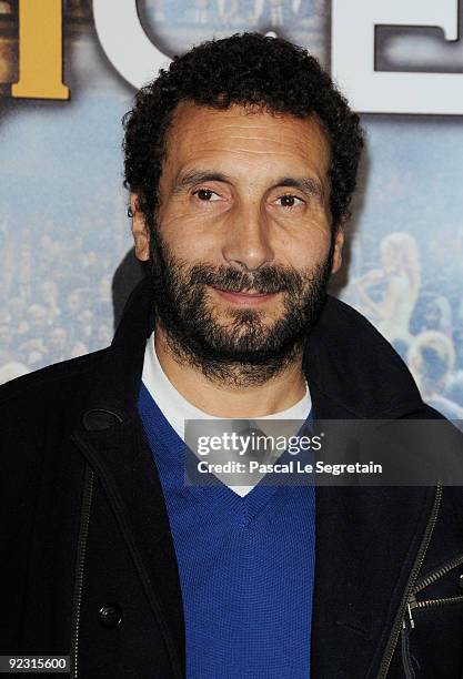 Actor Zinedine Soualem attends the Premiere of the Radu Mihaileanu's film "Le Concert" at Theatre du Chatelet on October 23, 2009 in Paris, France.