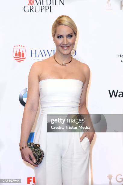 Judith Rakers attends the Goldene Kamera on February 22, 2018 in Hamburg, Germany.