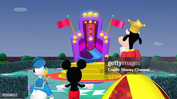 "Mickey Mouse Clubhouse: Mickey's Adventures in Wonderland" - When Donald's birthday gift for Daisy - a mechanical cuckoo bird - flies away, Mickey...