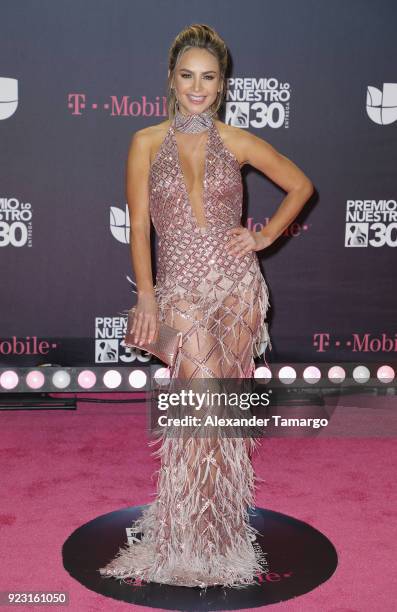 Ximena Cordoba attends Univision's 30th Edition Of "Premio Lo Nuestro A La Musica Latina" at American Airlines Arena on February 22, 2018 in Miami,...