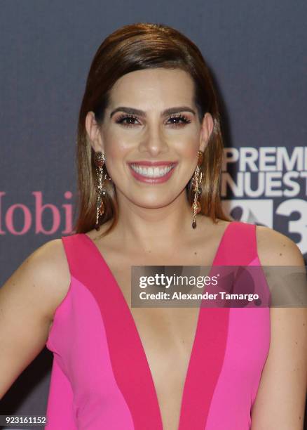 Andrea Chediak attends Univision's 30th Edition Of "Premio Lo Nuestro A La Musica Latina" at American Airlines Arena on February 22, 2018 in Miami,...