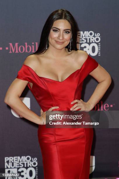 Ana Brenda Contreras attends Univision's 30th Edition Of "Premio Lo Nuestro A La Musica Latina" at American Airlines Arena on February 22, 2018 in...