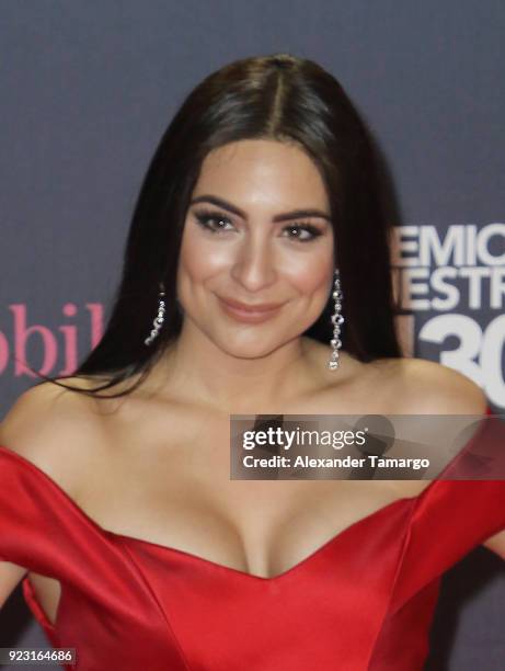 Ana Brenda Contreras attends Univision's 30th Edition Of "Premio Lo Nuestro A La Musica Latina" at American Airlines Arena on February 22, 2018 in...