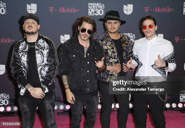 Piso 21 attends Univision's 30th Edition Of "Premio Lo Nuestro A La Musica Latina" at American Airlines Arena on February 22, 2018 in Miami, Florida.