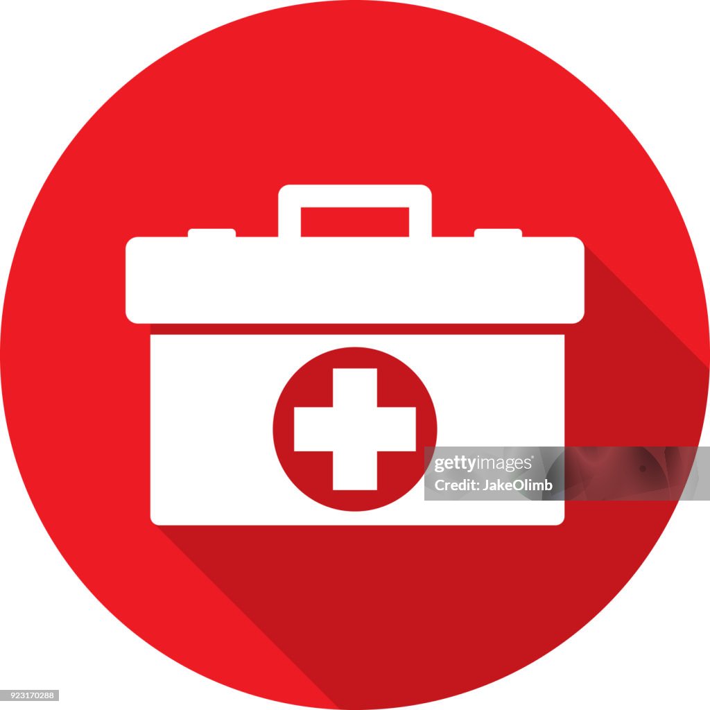 Med Kit Icon Silhouette