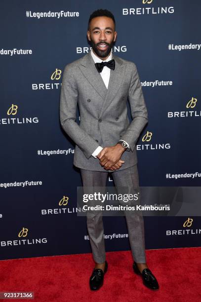 Ryan Clark on the red carpet at the "#LEGENDARYFUTURE" Roadshow 2018 New York on February 22, 2018.