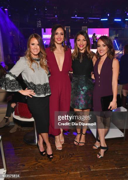 Trista Sutter, Desiree Hartsock, DeAnna Pappas, and Ashley Hebert attend WE tv Launches Bridezillas Museum Of Natural Hysteria on February 22, 2018...