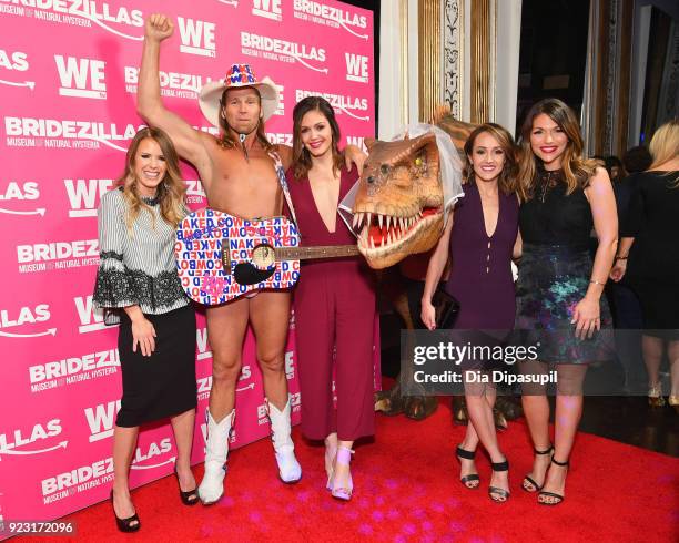 Trista Sutter, Naked Cowboy, Desiree Hartsock, Ashley Hebert, and DeAnna Pappas attend WE tv Launches Bridezillas Museum Of Natural Hysteria on...