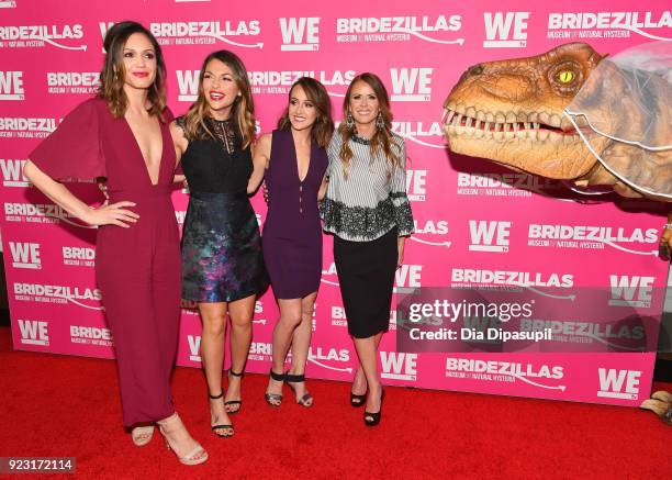 Desiree Hartsock, DeAnna Pappas, Ashley Hebert, and Trista Sutter attend WE tv Launches Bridezillas Museum Of Natural Hysteria on February 22, 2018...