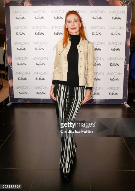 Andrea Sawatzki attend the KaDeWe X Marc Cain Fashion Show Spring/Summer Collection 2018 at KaDeWe on February 22, 2018 in Berlin, Germany.