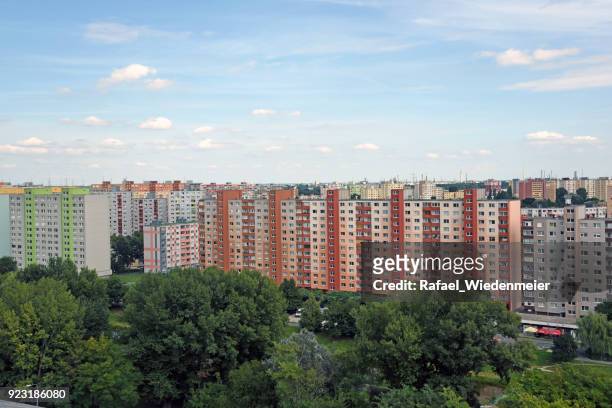 residential district bratislava - slovakia town stock pictures, royalty-free photos & images