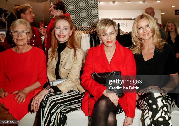 Karin Veit, Andrea Sawatzki, Gesine Cukrowski and Veronica Ferres attend the KaDeWe X Marc Cain Fashion Show Spring/Summer Collection 2018 at KaDeWe...