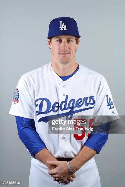 Tom Koehler of the Los Angeles Dodgers poses during Photo Day on Thursday, February 22, 2018 at Camelback Ranch in Glendale, Arizona.