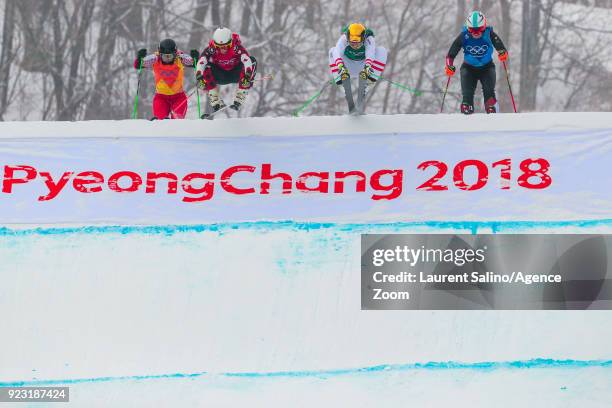 Kelsey Serwa of Canada takes 1st place, Katrin Ofner of Austria competes, Sanna Luedi of Switzerland competes, Anastasiia Chirtcova of Russia...