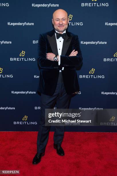 Georges Kern attends Breitling Celebrates The North American Stopover of its Global Roadshow at Duggal Greenhouse on February 22, 2018 in the...