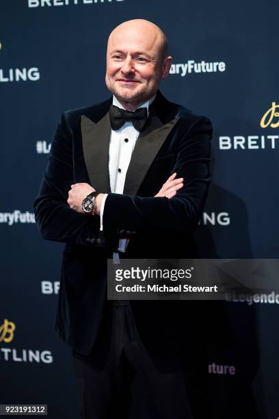 Georges Kern attends Breitling Celebrates The North American Stopover of its Global Roadshow at Duggal Greenhouse on February 22, 2018 in the...
