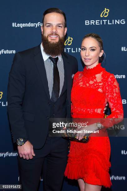 Dallas Keuchel attends Breitling Celebrates The North American Stopover of its Global Roadshow at Duggal Greenhouse on February 22, 2018 in the...