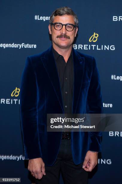 Douglas Friedman attends Breitling Celebrates The North American Stopover of its Global Roadshow at Duggal Greenhouse on February 22, 2018 in the...