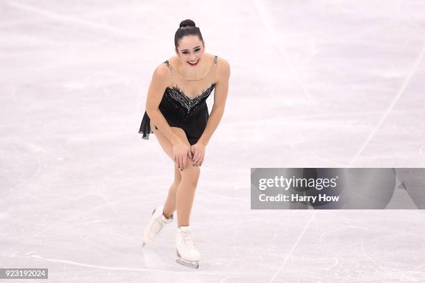 Kaetlyn Osmond of Canada competes during the Ladies Single Skating Free Skating on day fourteen of the PyeongChang 2018 Winter Olympic Games at...