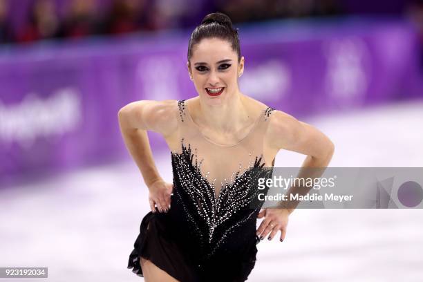 Kaetlyn Osmond of Canada competes during the Ladies Single Skating Free Skating on day fourteen of the PyeongChang 2018 Winter Olympic Games at...