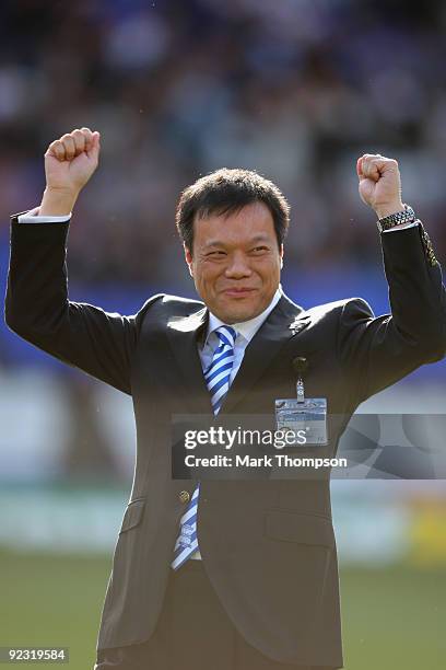 Vico Hui, the new chairman and director of Birmingham City, looks on during the Barclays Premier League match between Birmingham City and Sunderland...