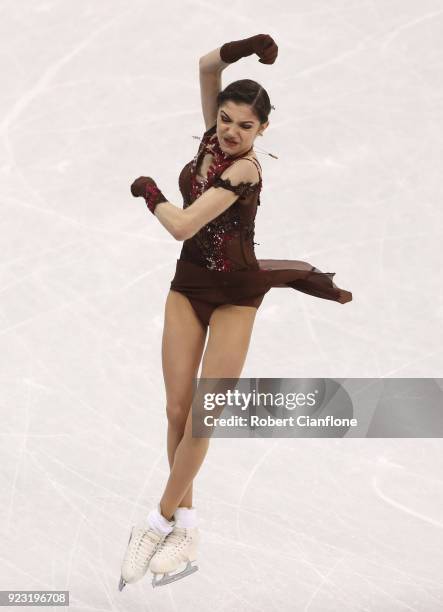 Evgenia Medvedeva of Olympic Athlete from Russia competes during the Ladies Single Skating Free Program on day fourteen of the PyeongChang 2018...