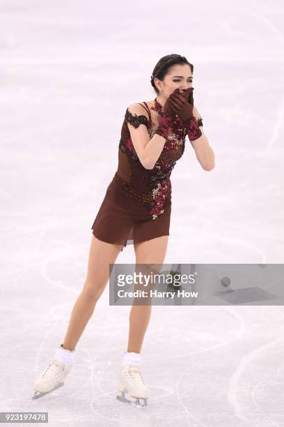 Evgenia Medvedeva of Olympic Athlete from Russia competes during the Ladies Single Skating Free Skating on day fourteen of the PyeongChang 2018...