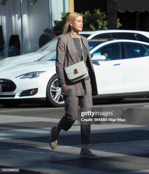 Kelly Rutherford is seen on February 22, 2018 in Los Angeles, California.