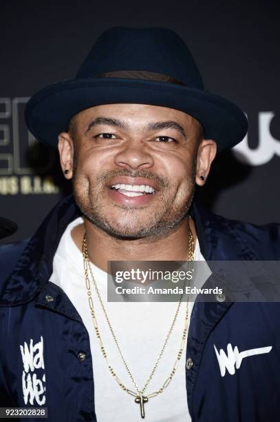 Director and executive producer Anthony Hemingway arrives at the premiere of USA Network's "Unsolved: The Murders of Tupac and The Notorious B.I.G."...