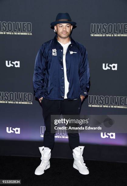 Director and executive producer Anthony Hemingway arrives at the premiere of USA Network's "Unsolved: The Murders of Tupac and The Notorious B.I.G."...