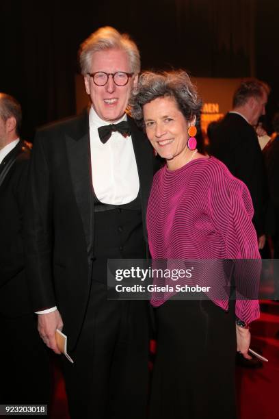 Theo Koll and his wife Franziska Koll during the Goldene Kamera reception on February 22, 2018 at the Messe Hamburg in Hamburg, Germany.