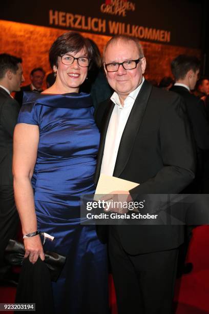 Joachim Krol and his wife Heidrun Teusner Krol during the Goldene Kamera reception on February 22, 2018 at the Messe Hamburg in Hamburg, Germany.