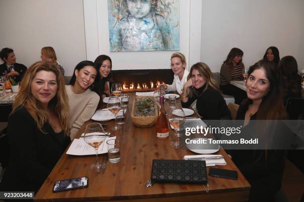 Jessica Andrews, guest, Rachel Nguyen, Sophia Shirkhodaei, editor Andrea Stanford and Tracy Paul of Tracy Paul & Co attend the Girls night out with...